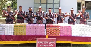 শেরপুর সীমান্তে বিপুল পরিমাণ ভারতীয় ওষুধ জব্দ